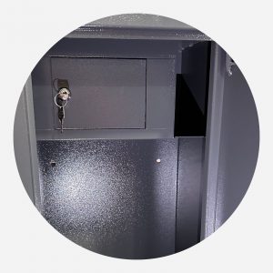 Boston Security 10 Gun Cabinet Internal Ammunition Locker - Gun Cabinets Online