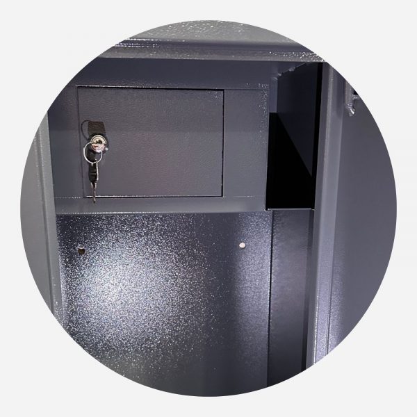 Boston Security 10 Gun Cabinet Internal Ammunition Locker - Gun Cabinets Online