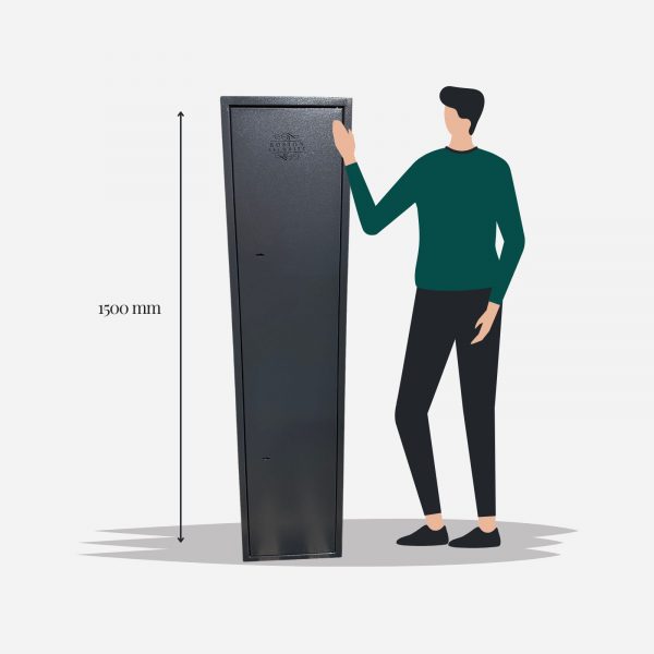 Boston Security 10 Gun Cabinet Size Image - Gun Cabinets Online