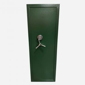 Boston Security 14 Gun Electronic Gun Cabinet - Door Closed - Gun Cabinets Online