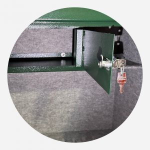 Boston Security 18 Gun Electronic Gun Cabinet - Ammo Locker Green - Gun Cabinets Online