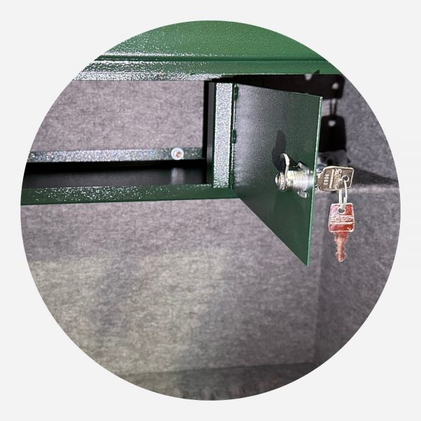 Boston Security 18 Gun Electronic Gun Cabinet - Ammo Locker Green - Gun Cabinets Online