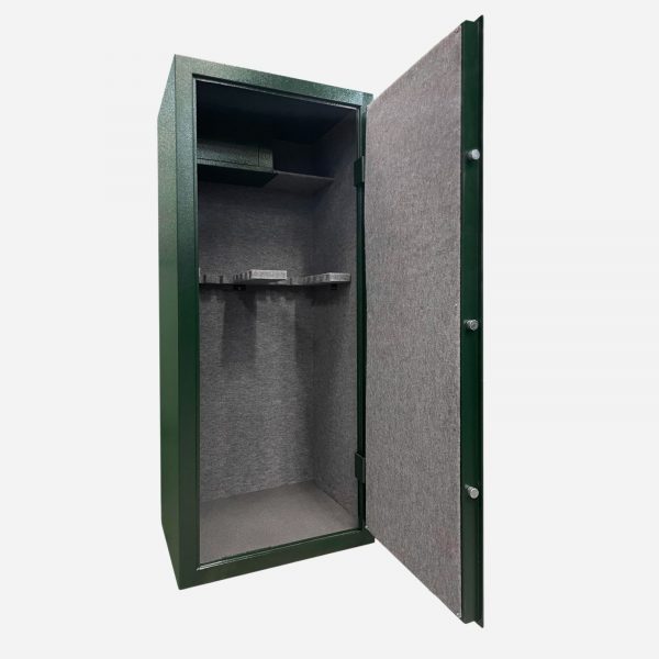 Boston Security 24 Gun Electronic Keypad Gun Cabinet - Door Open Image - Gun Cabinets Online