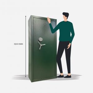 Boston Security 24 Gun Electronic Keypad Gun Cabinet - Size Image - Gun Cabinets Online