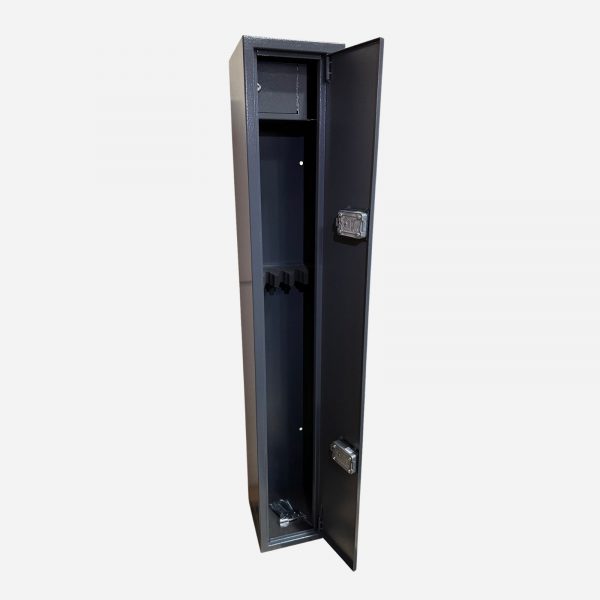 Boston Security 5 Gun Cabinet - Door Open Image - Gun Cabinets Online
