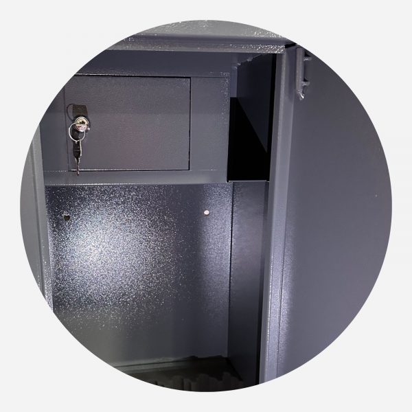 Boston Security 7 Gun Cabinet - Ammunition Locker Image - Gun Cabinets Online