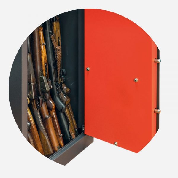 Burton Pioneer 5 Gun Insurance Rated Gun Cabinet - Door Hinges - Gun Cabinets Online