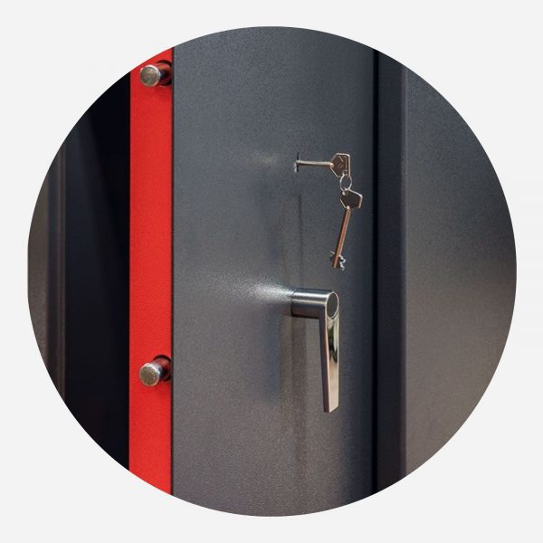 Burton Pioneer 5 Gun Insurance Rated Gun Cabinet - Door Lock - Gun Cabinets Online