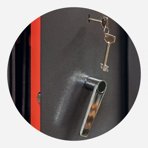 Burton Pioneer 5 Gun Insurance Rated Gun Cabinet - Lock - Gun Cabinets Online