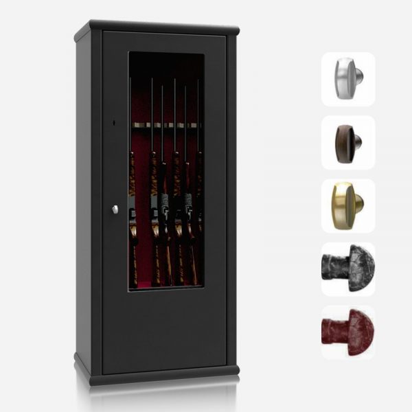 Burton Security Krystal S2 10 Gun Display Gun Safe - Handle Options - Gun Cabinets Online