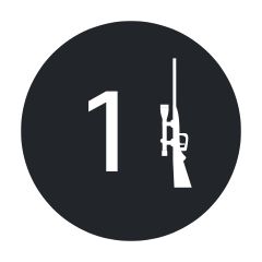 1 Gun Capacity - Gun Cabinets Online