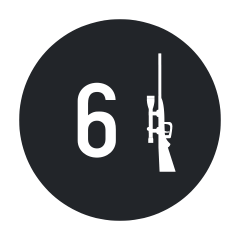 6 Gun Capacity - Gun Cabinets Online