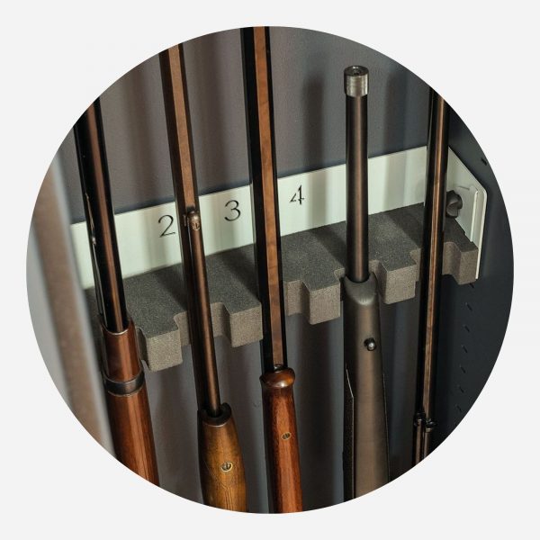 Burton Gamekeeper Gold 5 Gun Key Access Gun Safe - Open 1 - Gun C