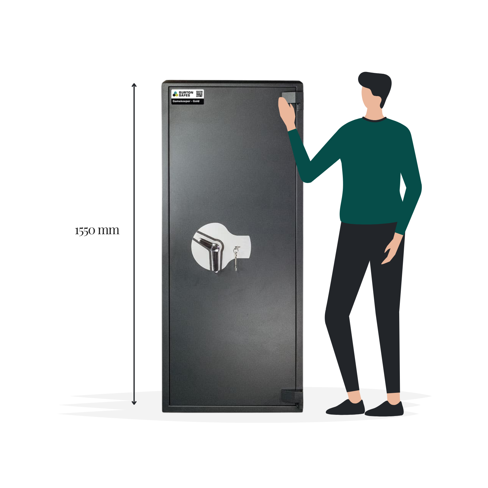 Burton Gamekeeper Gold 9 Access Gun Safe - Size - Gun Cabinets Online