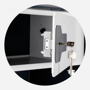 Burton Gamekeeper Gold 9 Electronic Gun Safe - Ammo Locker Open - Gun Cabinets Online