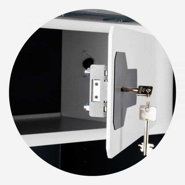 Burton Gamekeeper Gold 9 Electronic Gun Safe - Ammo Locker Open - Gun Cabinets Online