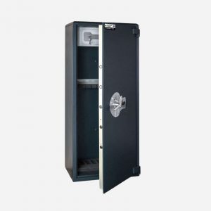 Burton Gamekeeper Gold 9 Electronic Gun Safe - Door Open - Gun Cabinets Online