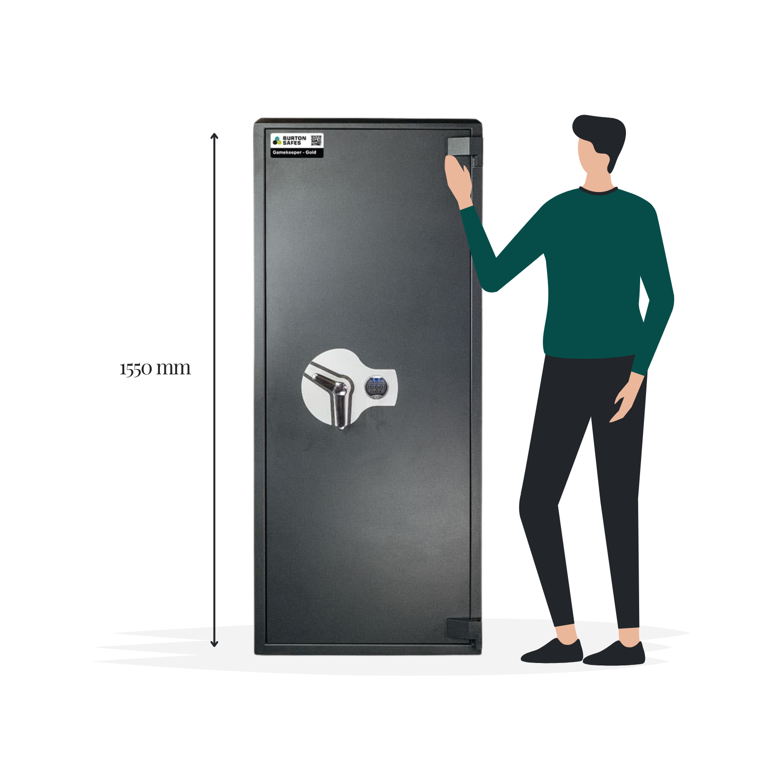 Burton Gamekeeper Gold 9 Electronic Gun Safe - Size - Gun Cabinets Online