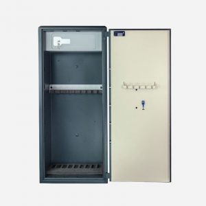 Burton Gamekeeper Gold 9 Key Access Gun Safe - Door Fully Open 2 - Gun Cabinets Online