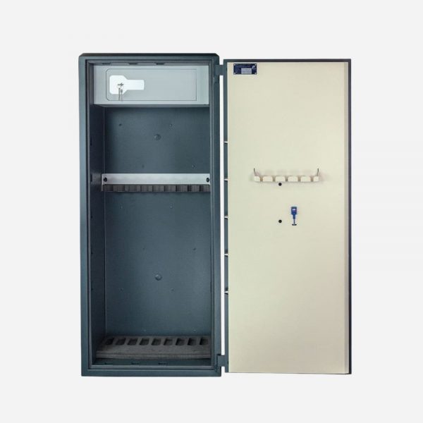 Burton Gamekeeper Gold 9 Key Access Gun Safe - Door Fully Open 2 - Gun Cabinets Online