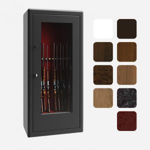 Burton Security Krystal G1 13 Gun Display Gun Safe - Exterior Finishes - Gun Cabinets Online