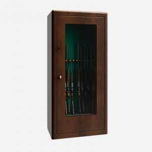 Burton Security Krystal G1 13 Gun Display Gun Safe - Nut - Gun Cabinets Online