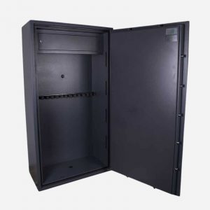 Burton Warden LFS 14E 14 Gun Electronic Gun Safe Cabinet - Open Door - Gun Cabinets Online