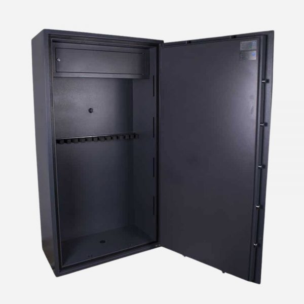 Burton Warden LFS 14E 14 Gun Electronic Gun Safe Cabinet - Open Door - Gun Cabinets Online