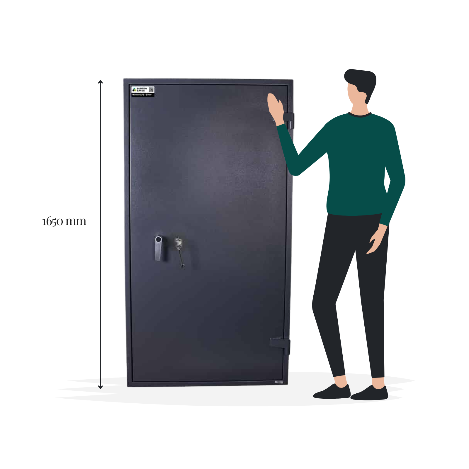 Burton Warden LFS 14K 14 Gun Key Access Gun Safe Cabinet - Size Image - Gun Cabinets Online