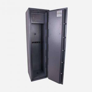 Burton Warden LFS 6 Gun Electronic Gun Safe - Door Open Side - Gun Cabinets Online