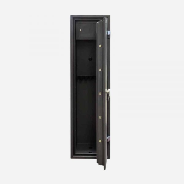 Burton Warden LFS 6 Gun Key Access Gun Safe - Door Open - Gun Cabinets Online