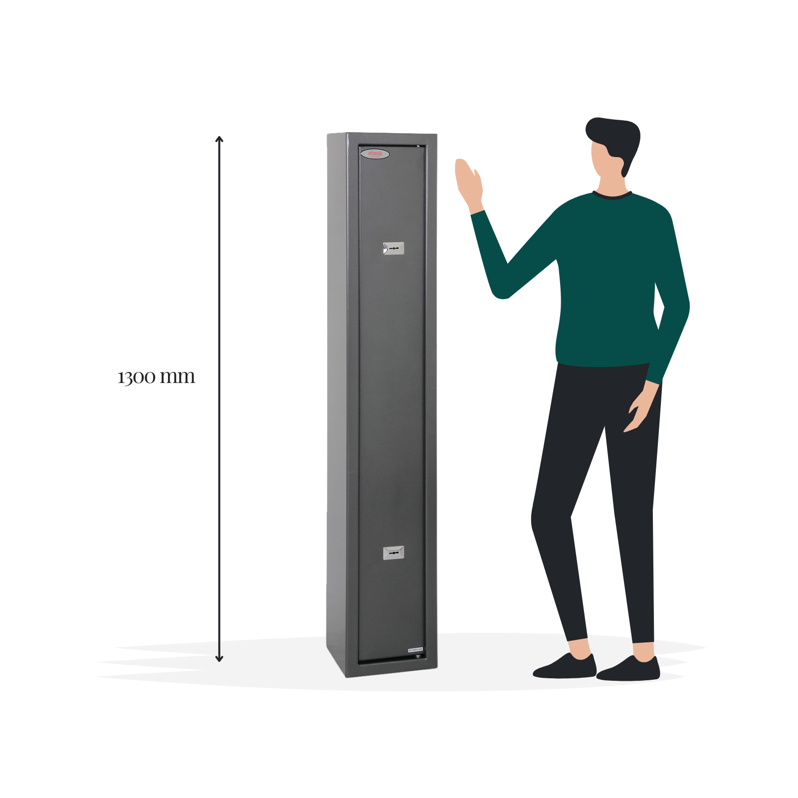 Phoenix Lacerta GS8000K 1 Gun Cabinet - Size - Gun Cabinets Online