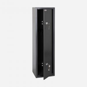 Phoenix Lacerta GS8002K 6 Gun Cabinet - Door Open - Gun Cabinets Online