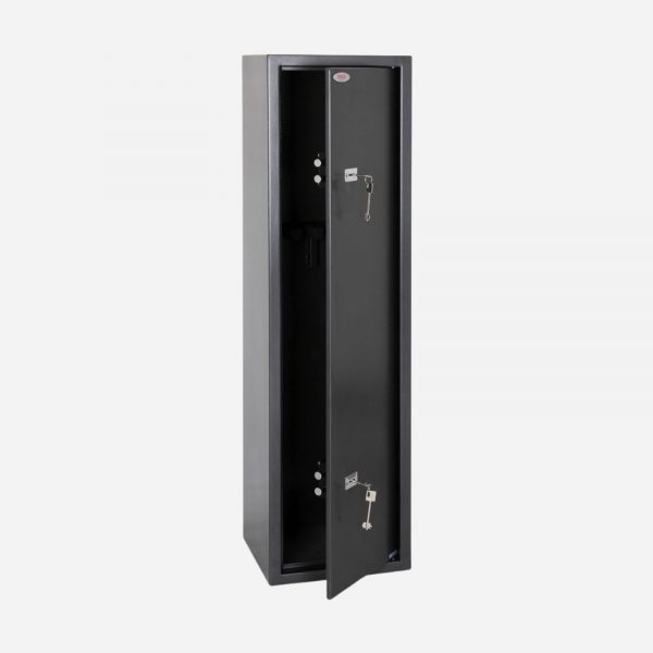 Phoenix Lacerta GS8002K 6 Gun Cabinet - Door Open - Gun Cabinets Online