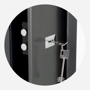 Phoenix Lacerta GS8002K 6 Gun Cabinet - Double Bitted Key - Gun Cabinets Online