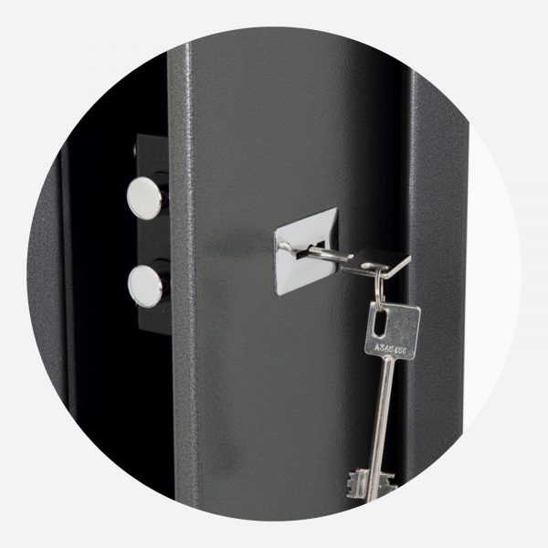 Phoenix Lacerta GS8002K 6 Gun Cabinet - Double Bitted Key - Gun Cabinets Online