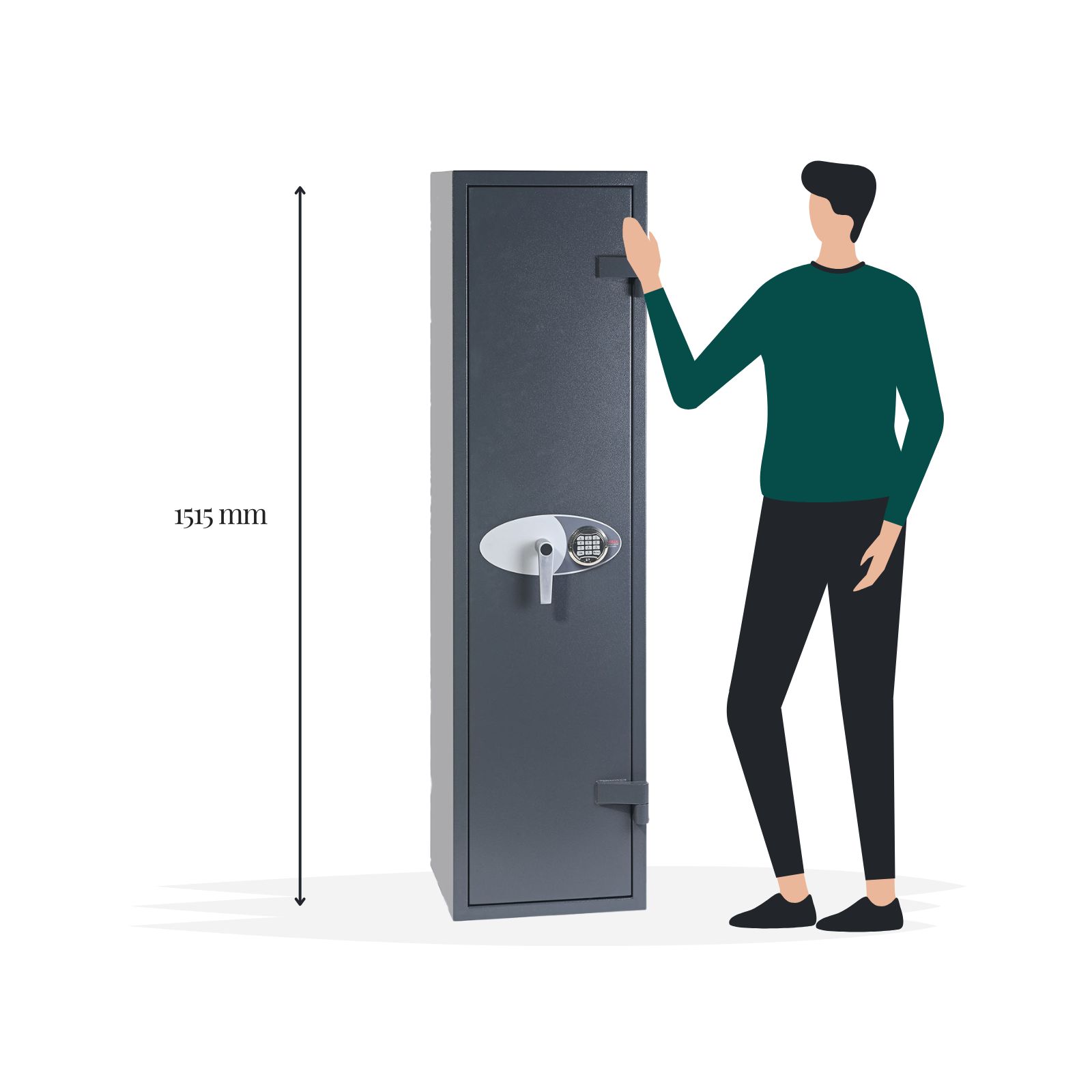 Phoenix Rigel GS8021E 5 Gun Digital Safe - Size - Gun Cabinets Online
