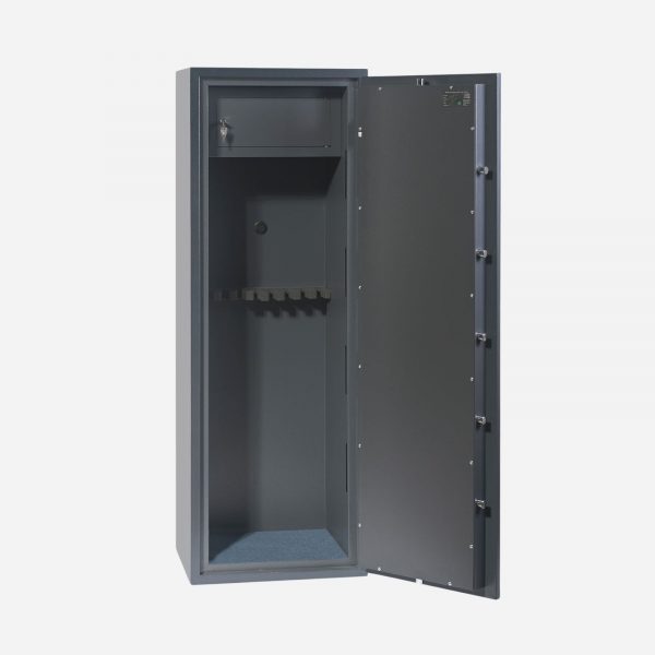 Phoenix Rigel GS8023K 8 Gun Key Gun Safe - Door Open 1 - Gun Cabinets Online