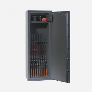 Phoenix Rigel GS8023K 8 Gun Key Gun Safe - Door Open 2 - Gun Cabinets Online