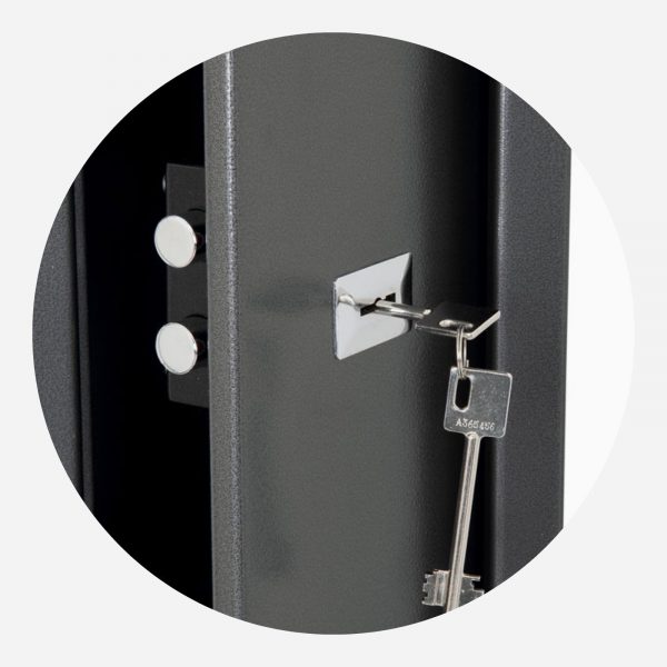 Phonenix Lacerta GS8001K 3 Gun Cabinet Double Bitted Lock - Gun Cabinets Online