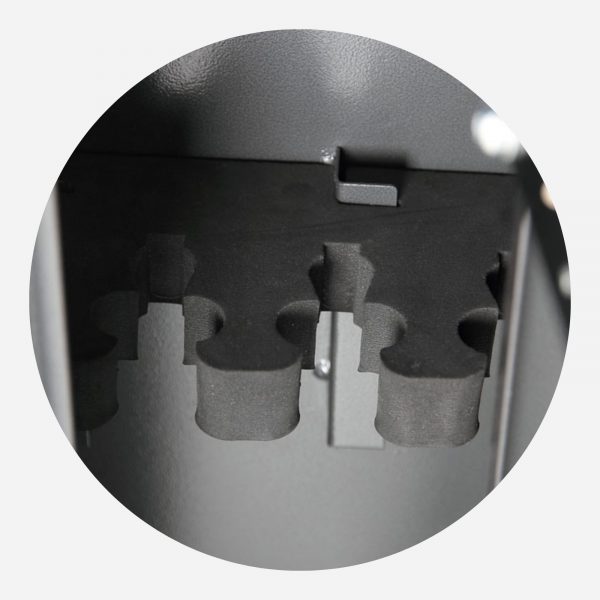 Phonenix Lacerta GS8001K 3 Gun Cabinet - Foam Gun Rack Image - Gun Cabinets Online