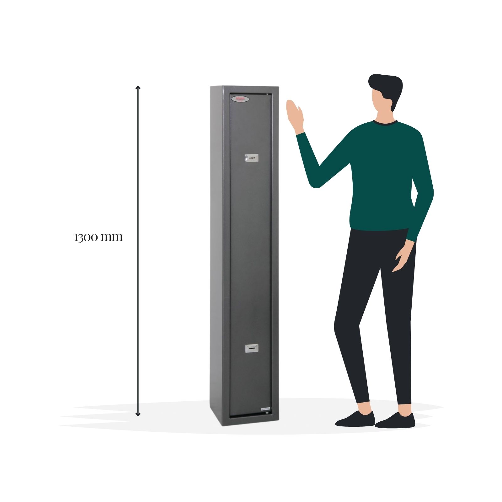 Phonenix Lacerta GS8001K 3 Gun Cabinet Height Image - Gun Cabinets Online