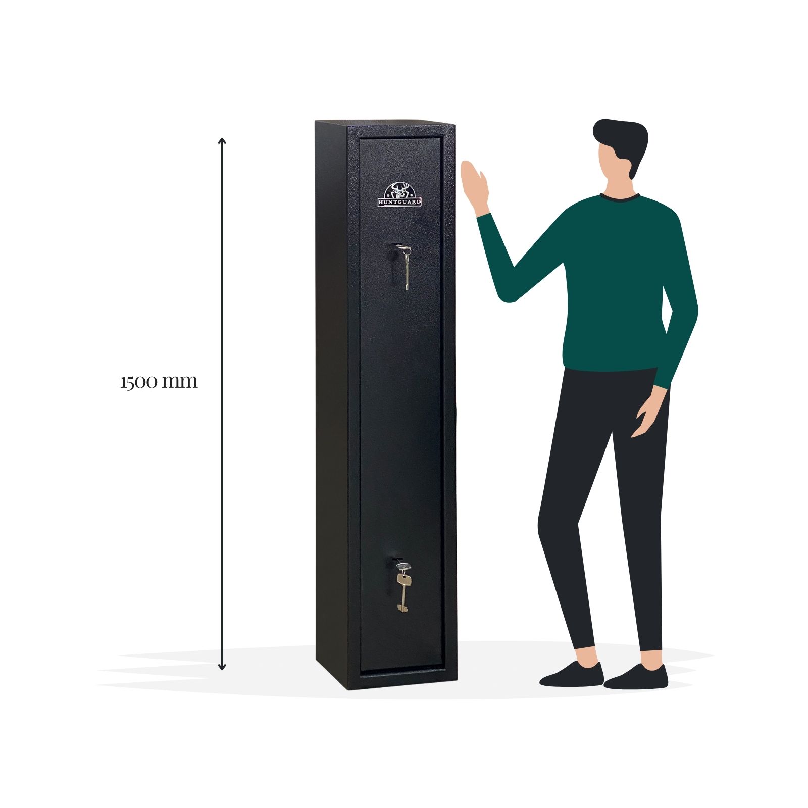 HuntGuard Rangemore 5 Gun Cabinet Safe - Size Image - Gun Cabinets Online HuntGuard Rangemore 5 Gun Cabinet Safe - Size Image - Gun Cabinets Online