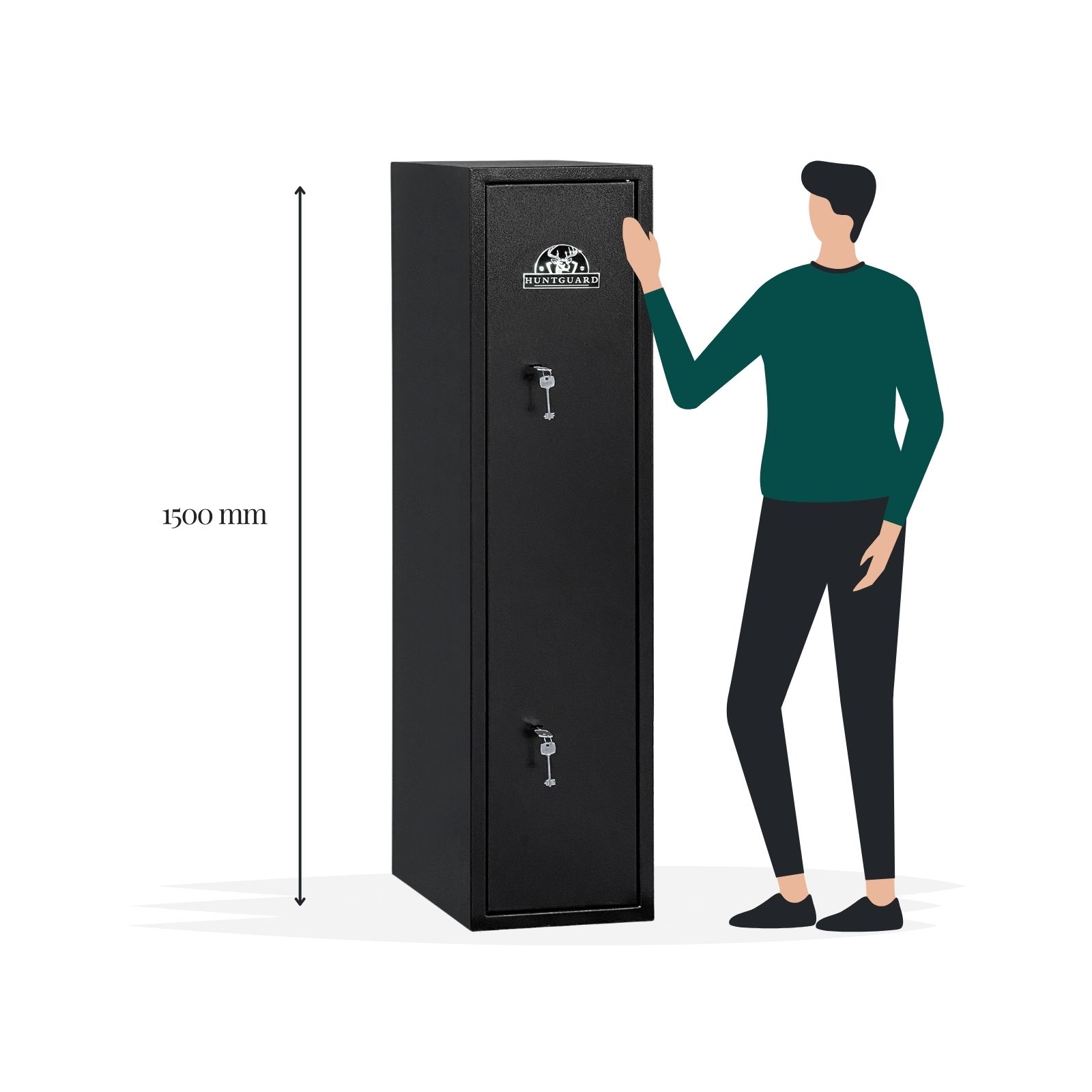 HuntGuard Rangemore 7 Gun Cabinet Safe - Size Image - Gun Cabinets Online HuntGuard Rangemore 7 Gun Cabinet Safe - Size Image - Gun Cabinets Online