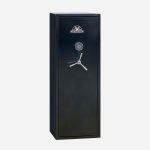 HuntGuard Highlander 14 Gun Electronic Gun Cabinet - Door Closed - Gun Cabinets Online