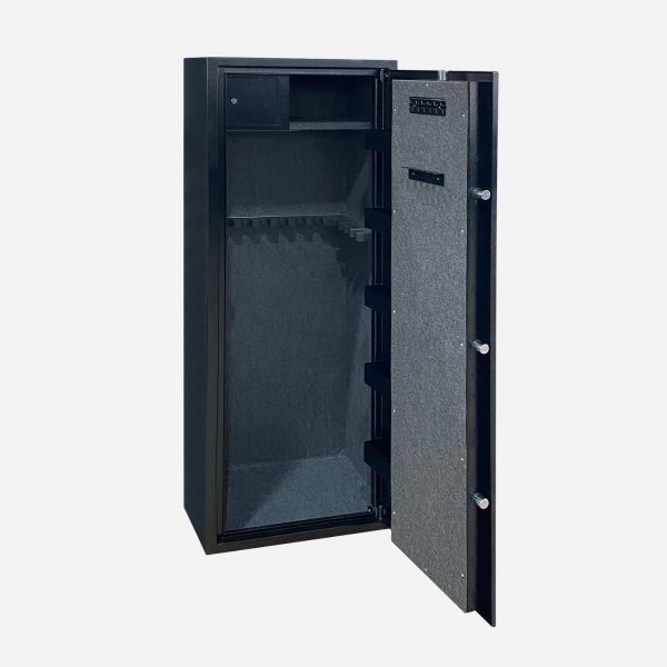 HuntGuard Highlander 14 Gun Electronic Gun Cabinet - Door Open 2 - Gun Cabinets Online