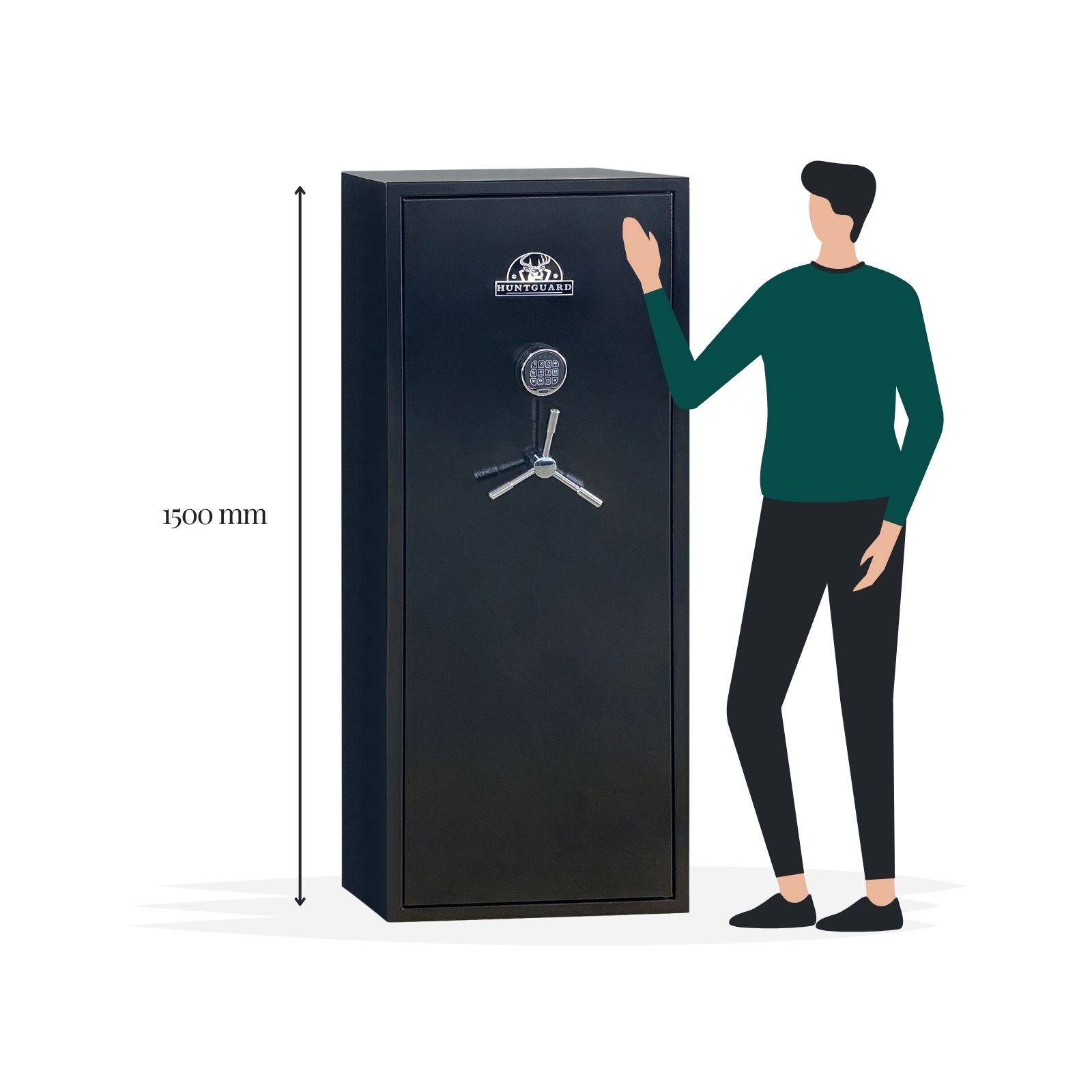 HuntGuard Highlander 18 Gun Size Image - Gun Cabinets Online HuntGuard Highlander 18 Gun Size Image - Gun Cabinets Online