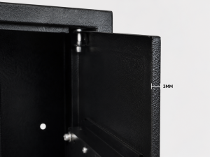 Image showing importance of 3mm steel thickeness from HuntGuard Rangemore 3 Gun - Gun Cabinets Online