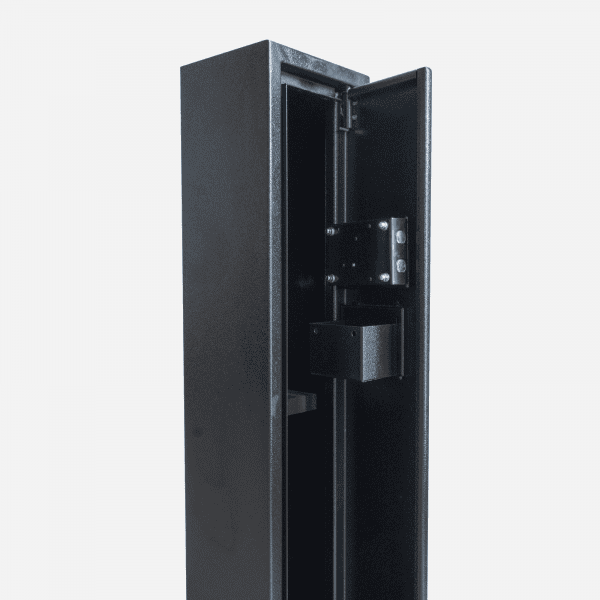 HuntGuard Rangemore 1 Gun Single Shotgun, Air Rifle, Scoped Rifle Cabinet - Door Open - Gun Cabinets Online
